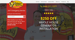 Desktop Screenshot of mistersparkyflorida.com